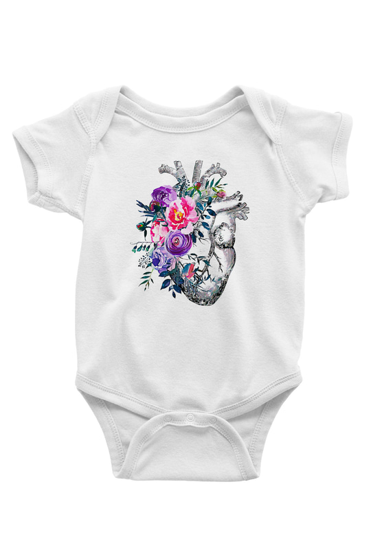 Tıp Bayramı Baskılı Beyaz Unisex Bebek Body - Zıbın