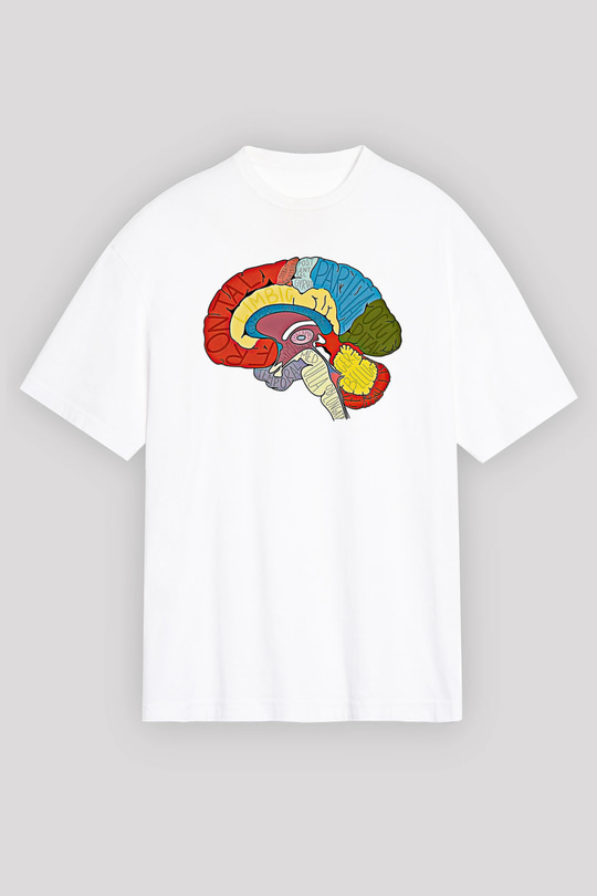 Tıp Bayramı Baskılı Beyaz Unisex Oversize Tişört - Tshirt