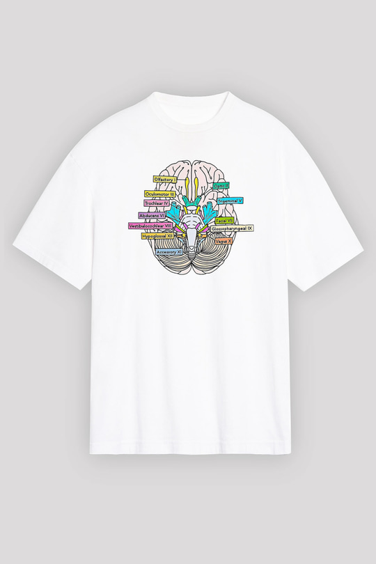 Tıp Bayramı Baskılı Beyaz Unisex Oversize Tişört - Tshirt