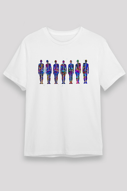 Tıp Bayramı Baskılı Unisex Beyaz Tişört - Tshirt