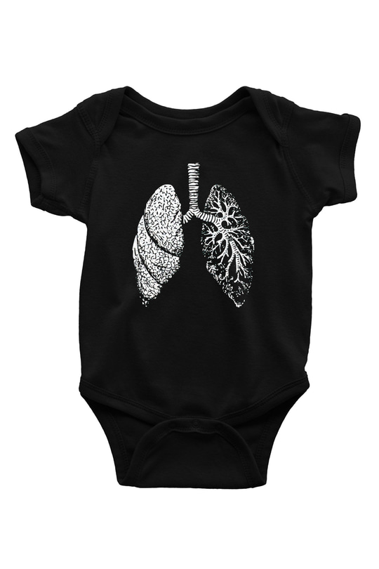 Tıp Bayramı Baskılı Unisex Siyah Bebek Body - Zıbın