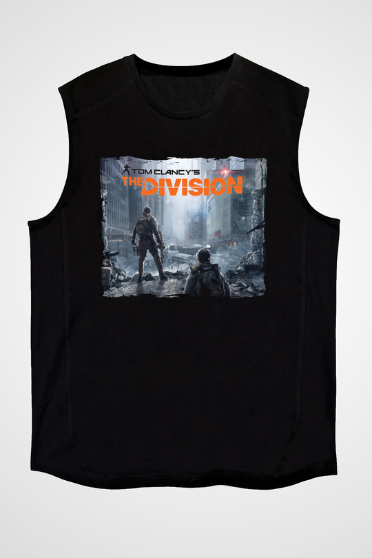 Tom Clancy Siyah Unisex Kolsuz Tişört