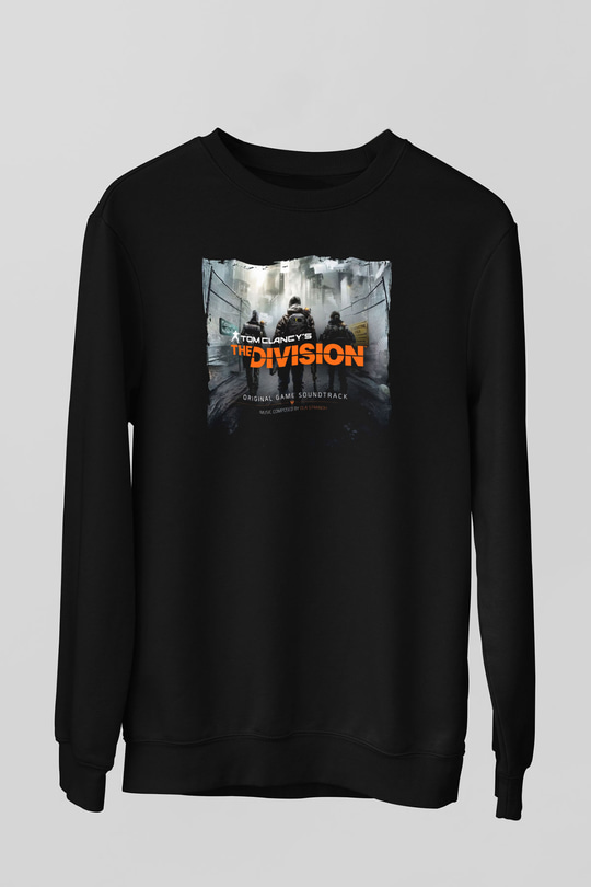 Tom Clancy Siyah Unisex Sweatshirt