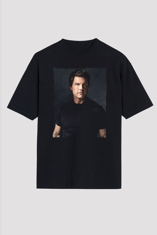 Tom Cruise Siyah Unisex Tişört T-Shirt - TişörtFabrikası