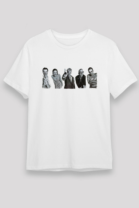 Trainspotting Unisex Baskılı Beyaz Tişört - Tshirt