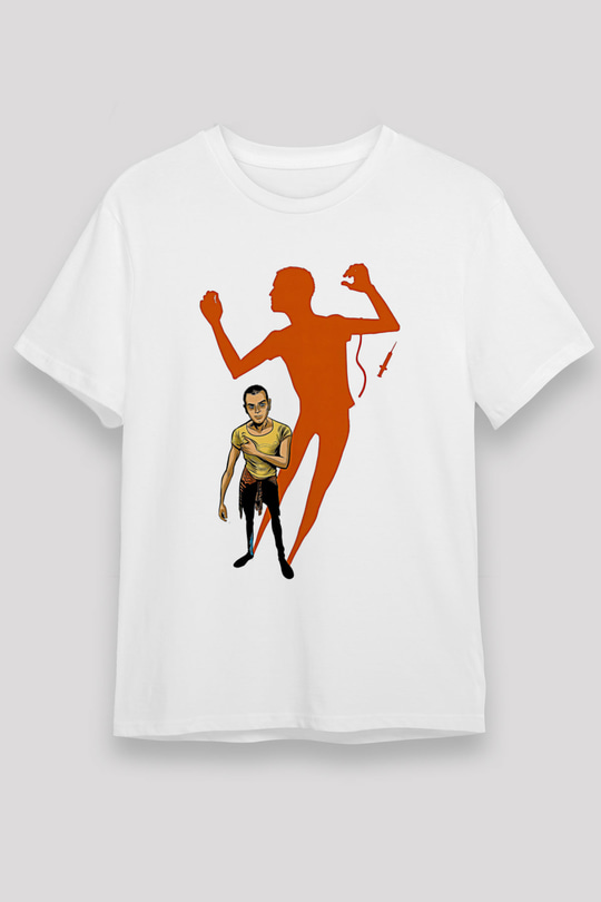 Trainspotting Unisex Baskılı Beyaz Tişört - Tshirt
