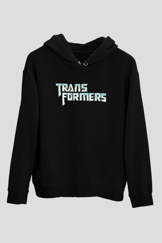 Transformers Tv Siyah Unisex Hoodie