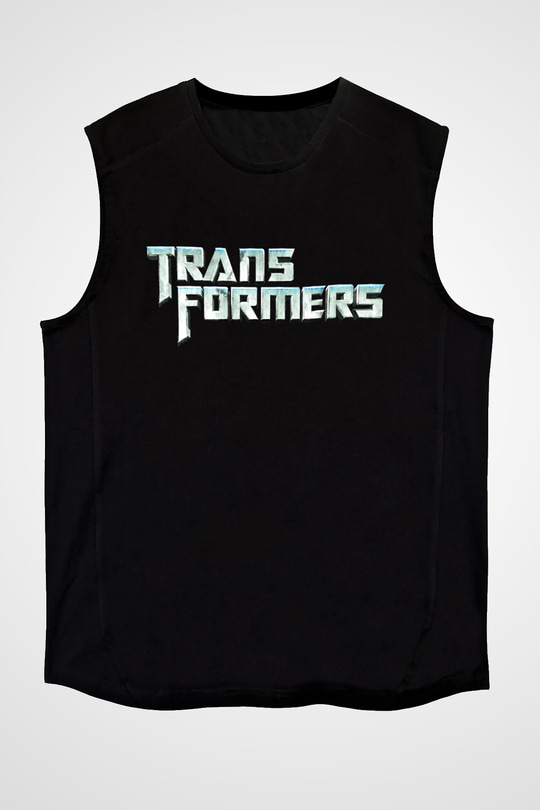 Transformers Tv Siyah Unisex Kolsuz Tişört