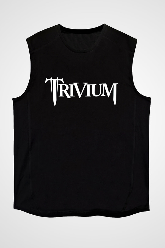Trivium Siyah Unisex Kolsuz Tişört