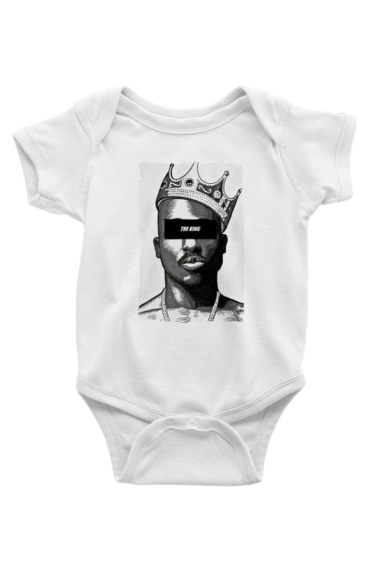 Tupac Shakur Beyaz Bebek Body - Zıbın