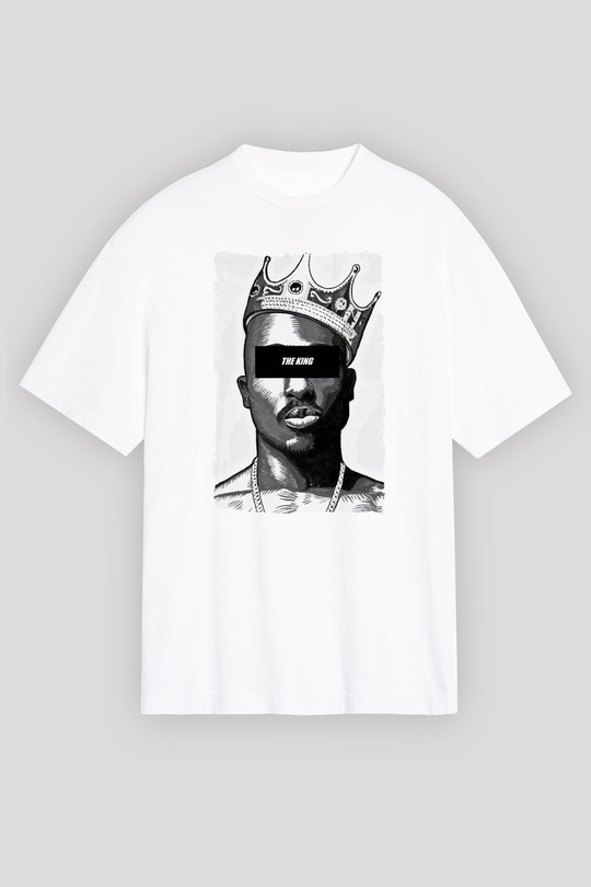 Tupac Shakur Beyaz Unisex Tişört T-Shirt - TişörtFabrikası