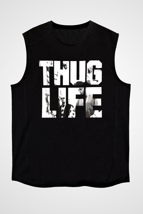 Tupac Shakur Siyah Unisex Kolsuz Tişört