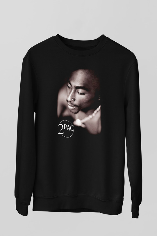 Tupac Shakur Siyah Unisex Sweatshirt