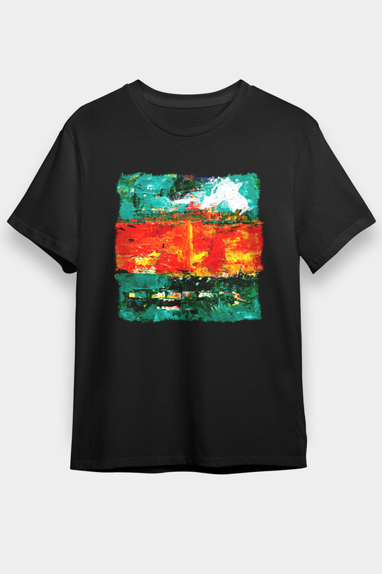 Tuval Siyah Unisex Tişört T-Shirt - TişörtFabrikası