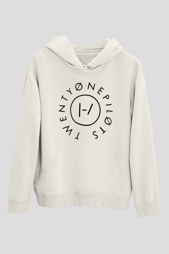 Twenty One Pilots Beyaz Unisex Hoodie