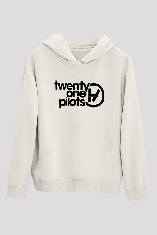 Twenty One Pilots Beyaz Unisex Hoodie