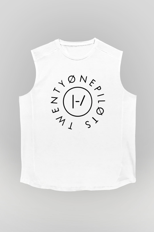 Twenty One Pilots Beyaz Unisex Kolsuz Tişört