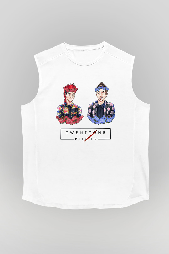 Twenty One Pilots Beyaz Unisex Kolsuz Tişört