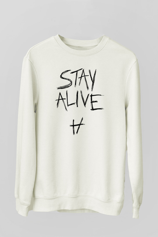 Twenty One Pilots Beyaz Unisex Sweatshirt