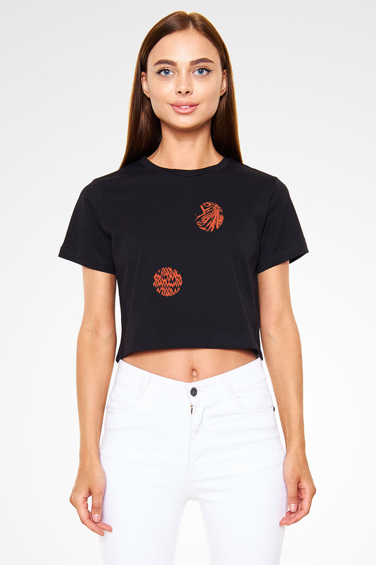 Twenty One Pilots Siyah Crop Top Tişört