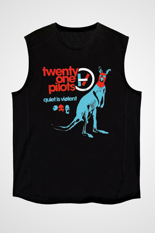 Twenty One Pilots Siyah Unisex Kolsuz Tişört