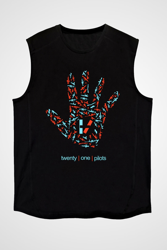 Twenty One Pilots Siyah Unisex Kolsuz Tişört