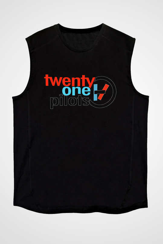 Twenty One Pilots Siyah Unisex Kolsuz Tişört