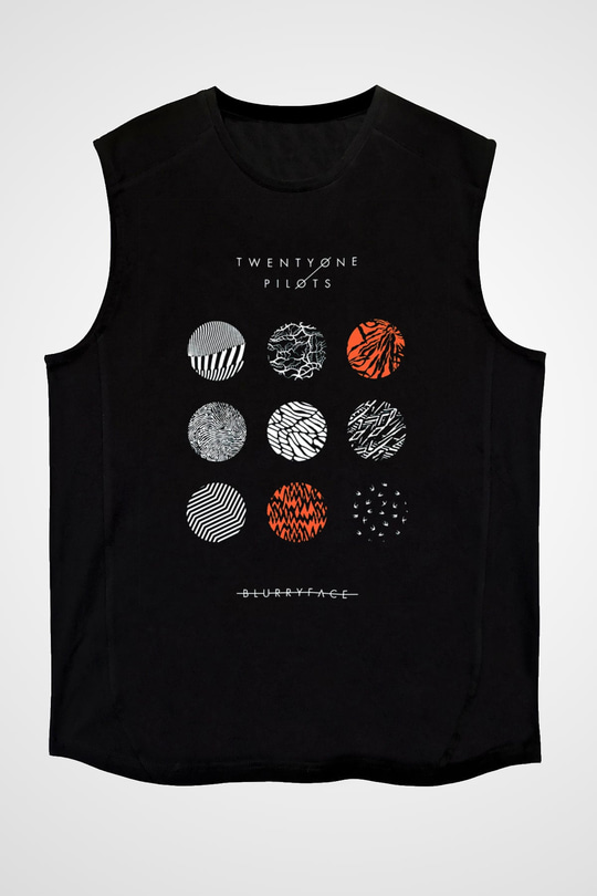 Twenty One Pilots Siyah Unisex Kolsuz Tişört