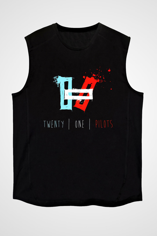Twenty One Pilots Siyah Unisex Kolsuz Tişört