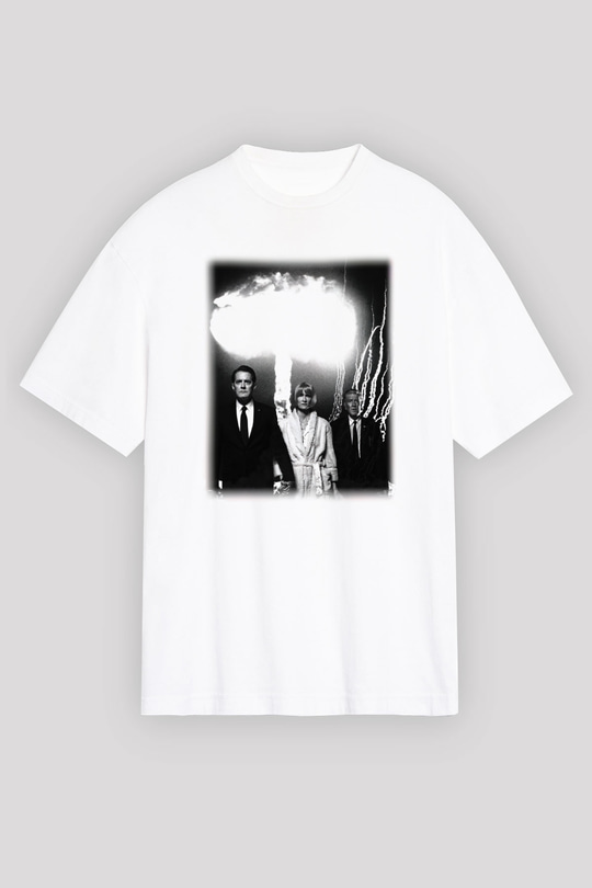 Twin Peaks Beyaz Unisex Oversize Tişört T-Shirt
