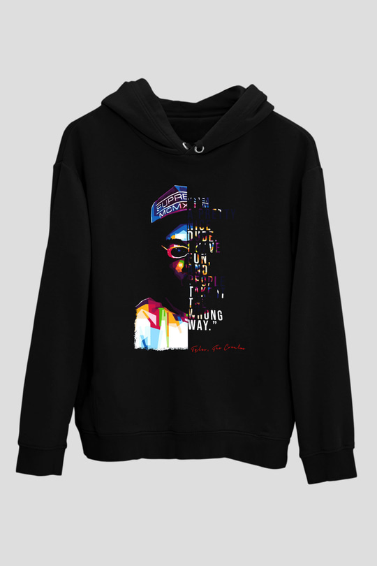Tyler, The Creator Siyah Unisex Kapüşonlu Sweatshirt