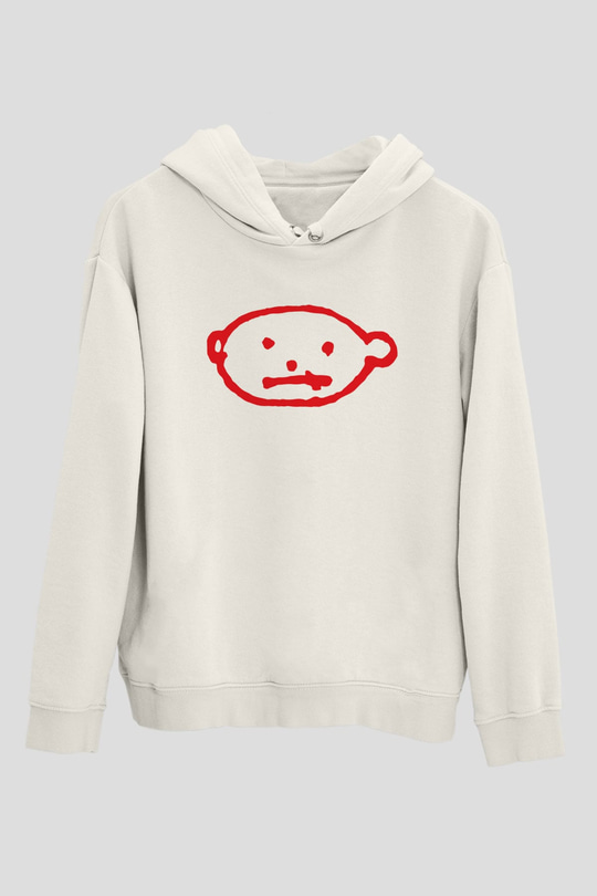 U2 Beyaz Unisex Hoodie