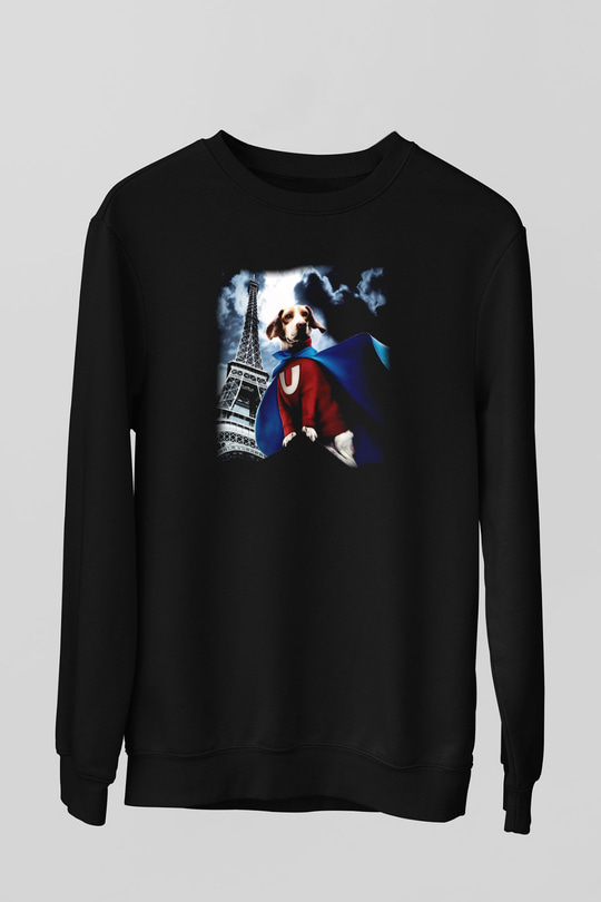 Underdog Siyah Unisex Sweatshirt