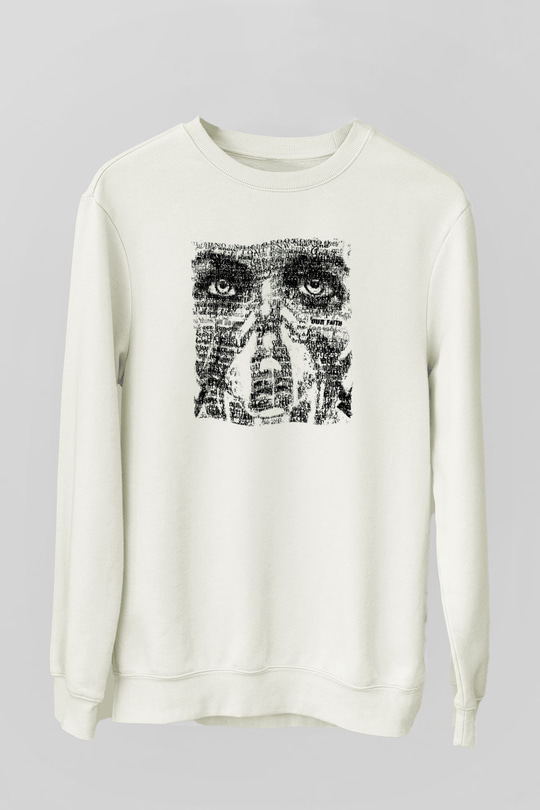 Underoath Baskılı Beyaz Unisex Sweatshirt