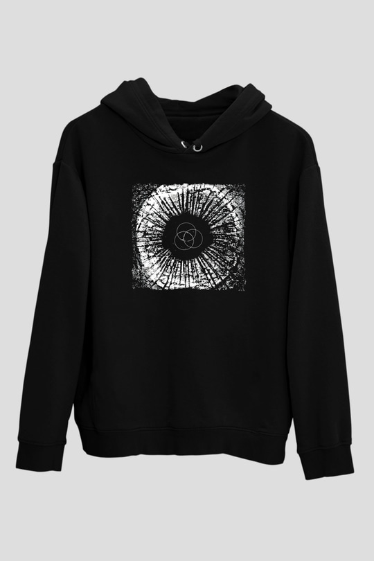 Underoath Baskılı Unisex Siyah Kapüşonlu Sweatshirt