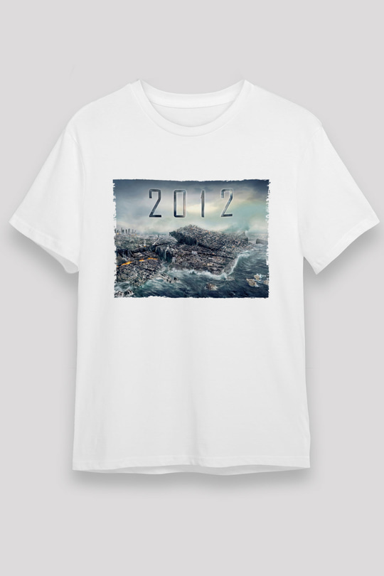 Unisex 2012 Baskılı Beyaz Tshirt