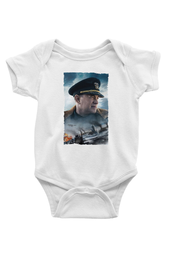 Unisex Atlantik Savaşı (Greyhound) Baskılı Bebek Body - Zıbın