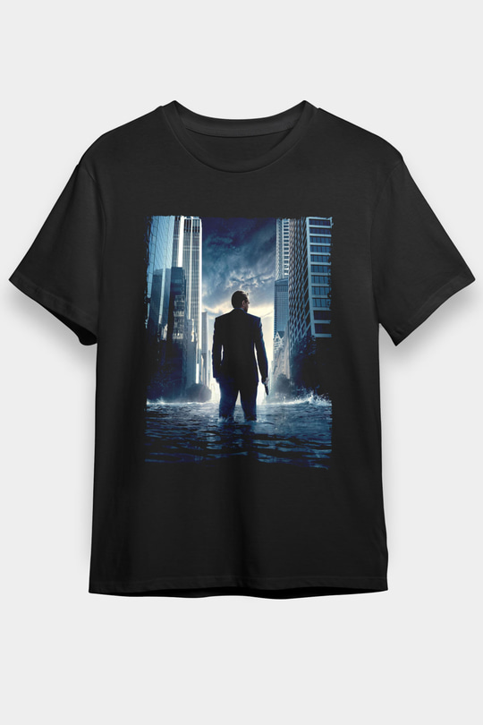 Unisex Başlangıç (Inception) Baskılı Siyah Tişört