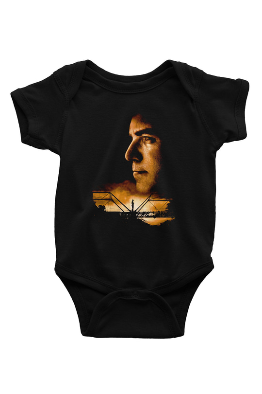 Unisex Bıçak Sırtı (Sling Blade) Baskılı Siyah Bebek Body - Zıbın