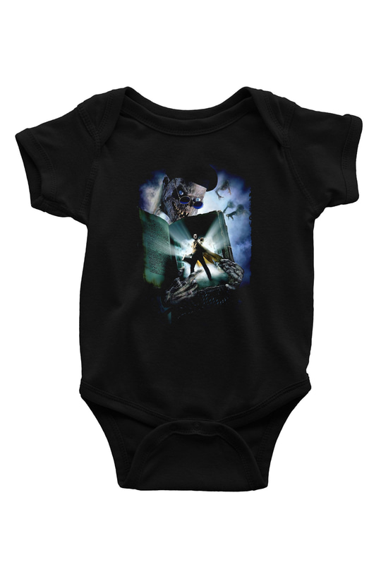 Unisex Demon Knight (Tales from the Crypt Demon Knight) Baskılı Siyah Bebek Body - Zıbın