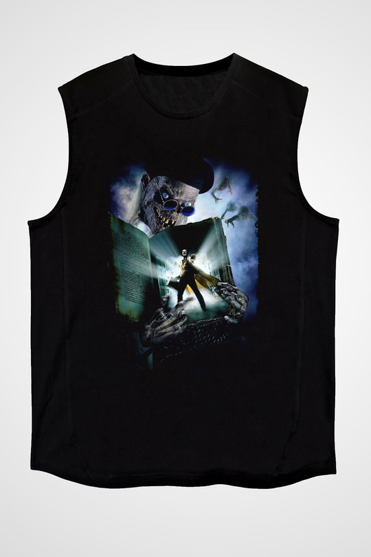 Unisex Demon Knight (Tales from the Crypt Demon Knight) Baskılı Siyah Kolsuz Tişört