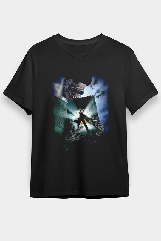 Unisex Demon Knight (Tales from the Crypt Demon Knight) Baskılı Siyah Tişört