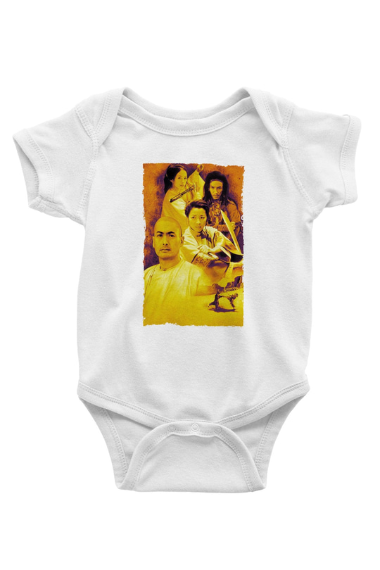Unisex Kaplan ve Ejderha - Crouching Tiger, Hidden Dragon Baskılı Bebek Body - Zıbın