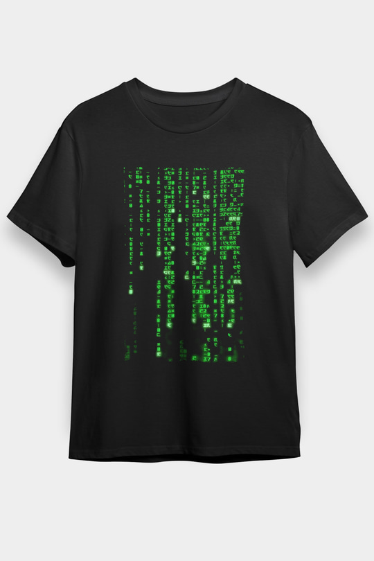 Unisex Matrix (The Matrix) Baskılı Siyah Unisex Tshirt
