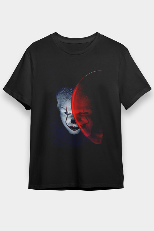 Unisex O (IT) Baskılı Siyah Tişört