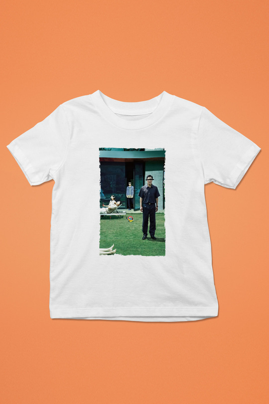 Unisex Parazit (Parasite) Baskılı Beyaz Çocuk Tişört