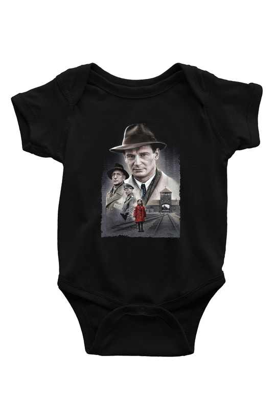 Unisex Schindler'in Listesi (Schindler's List) Baskılı Siyah Bebek Body - Zıbın