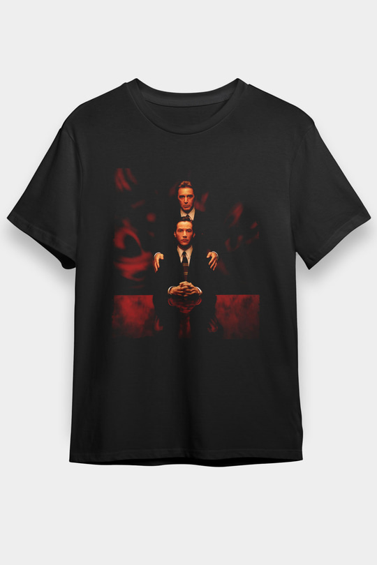 Unisex Şeytanın Avukatı (The Devil's Advocate) Baskılı Siyah Tişört