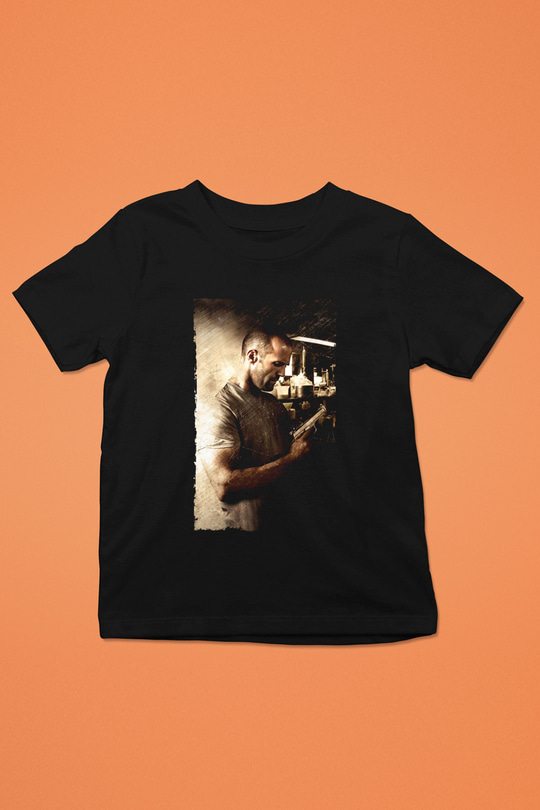 Unisex Sivil Cephe (Homefront) Baskılı Siyah Çocuk Tişört