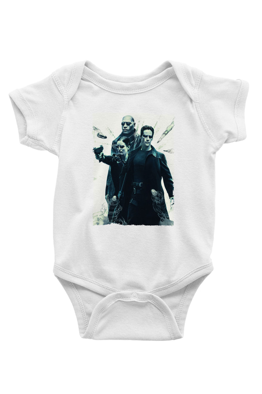 Unisex The Matrix Baskılı Bebek Body - Zıbın